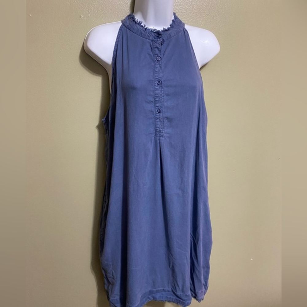 Anthropologie Cloth & Stone Slate Blue Dress, Size M‎